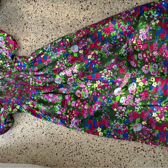 Trinity Floral Lullaby Balloon Sleeve Midi Dress Med - Picture 10 of 10